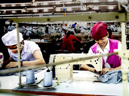 File Photo: The Laos garment industry is in decline. In 2015 garments represented just eight per cent of total exports, a decline of 77.77 per cent on the 36 per cent of total Laos exports it represented between 2001 and 2005 