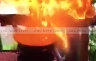 Show-off Thai chef cooks the kitchen