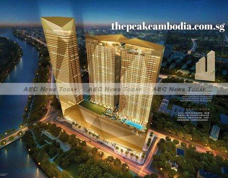 Advertisement for The Peak, a joint development between Oxley Singapore and Cambodia Worldbridge