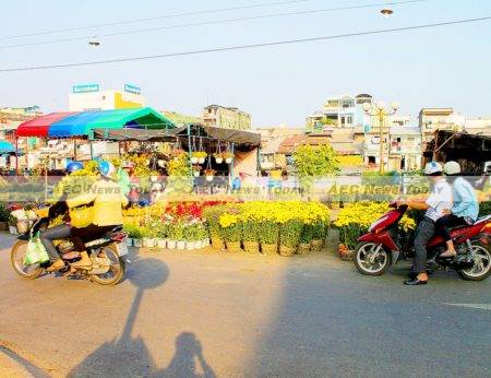 Mekong Delta flower market