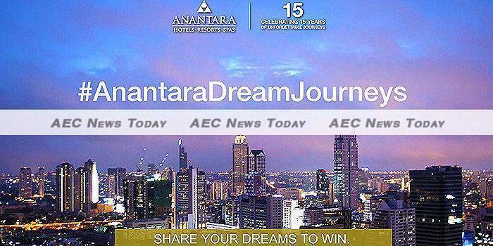 Win a Dream Journey staying at three of Thailand's leading resorts as Part of Anantara's 15 Anniversary Celebration