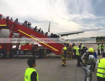 Passengers Cheat Death As Singapore Airlines Flight Bursts Into Flames Detach
