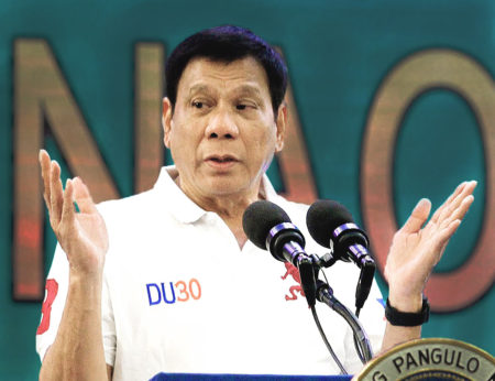 Philippine President Rodrigo Duterte: The 2017 Philippines budget follows President Duterte's ten point plan says Budget chief Benjamin Diokno