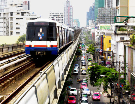 trains for Thailand's BTS 'Skytrain' come from Siemens AG of Germany and CNR Changchun Railway Vehicles (CRV)