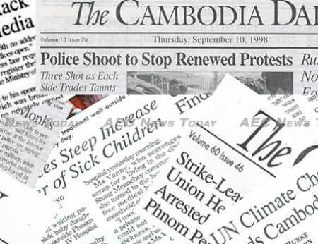 The Cambodia Daily closed on September 4, 2017 after being presented with a $6.3 mln tax penalty