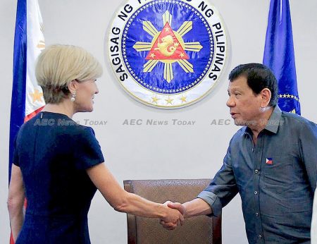 Human rights barely discussed with Australian Foreign Minister Julie Bishop according to President Duterte