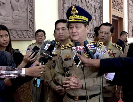 Cambodia Department of Immigration director general, General Sok P้hal, announces plans to crackdown on foreigners living in Cambodia with “irregular documents” this morning