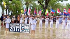 Visiting navies conquer Pattaya’s cesspit flooded streets (HD video)