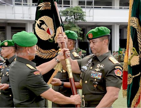 Indonesia military shuffling would appear to place Lieutenant General Andika Perkasa (right) on course to become the Indonesia Army's next Chief of Staff 