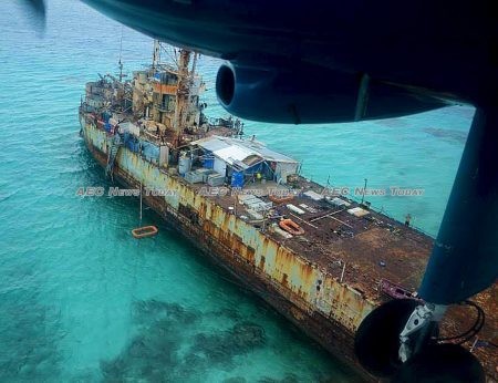 The rusting hulk and the primitive living conditions aboard the BRP Sierra Madre have been a symbol of the Philippines claim to sovereignty over Second Thomas Shoal in the Spratly Islands for 19 years
