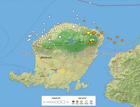 Lombok has been rocked by more than 60 significant earthquakes since July 29