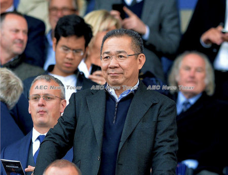 King Power Group boss and Leicester City Football Club owner Vichai Srivaddhanaprabha watches his team play earlier this year