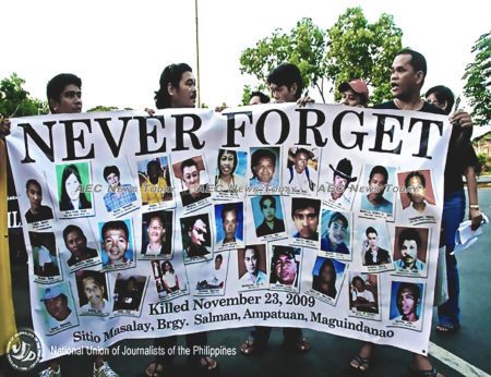National Union of Journalists of the Philippines keeps the memory of murdered colleagues alive