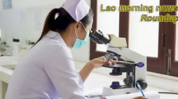 Lao morning news for February 14