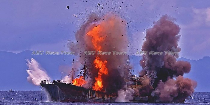 Indonesia Fishing Boat Being Blown Up 700 | Asean News Today