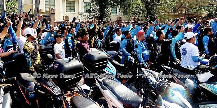 Angkas protests rider cap 700 | Asean News Today