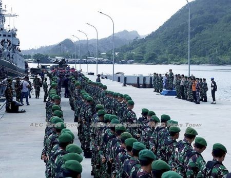Indonesia troops on high alert to assert country's sovereignty