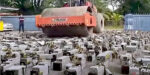 Malaysia crushes cryptocurrency mining rigs with road compactor
